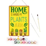Home Plants DIY Metal Poster