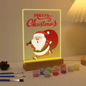 Santa with Gifts - LED Paint by Numbers