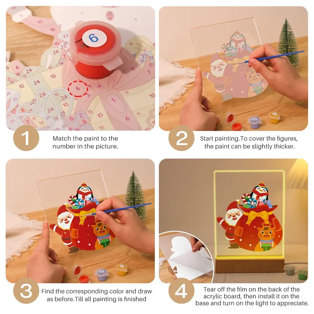 The Christmas LED Paint by Numbers