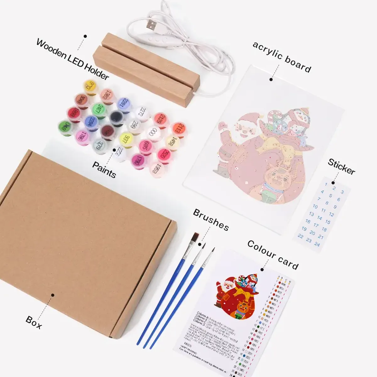 The Christmas LED Paint by Numbers