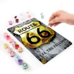 03-3 Route 66 DIY Metal Bar Poster