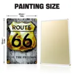 04-3 Route 66 DIY Metal Bar Poster