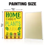 Home Plants DIY Metal Poster