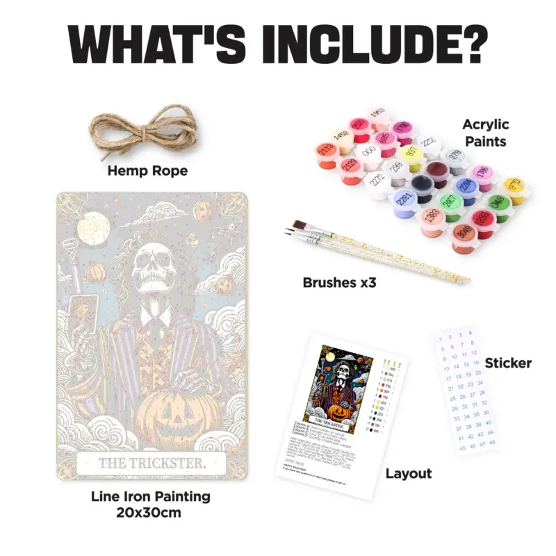 Trickster Halloween DIY Metal Poster