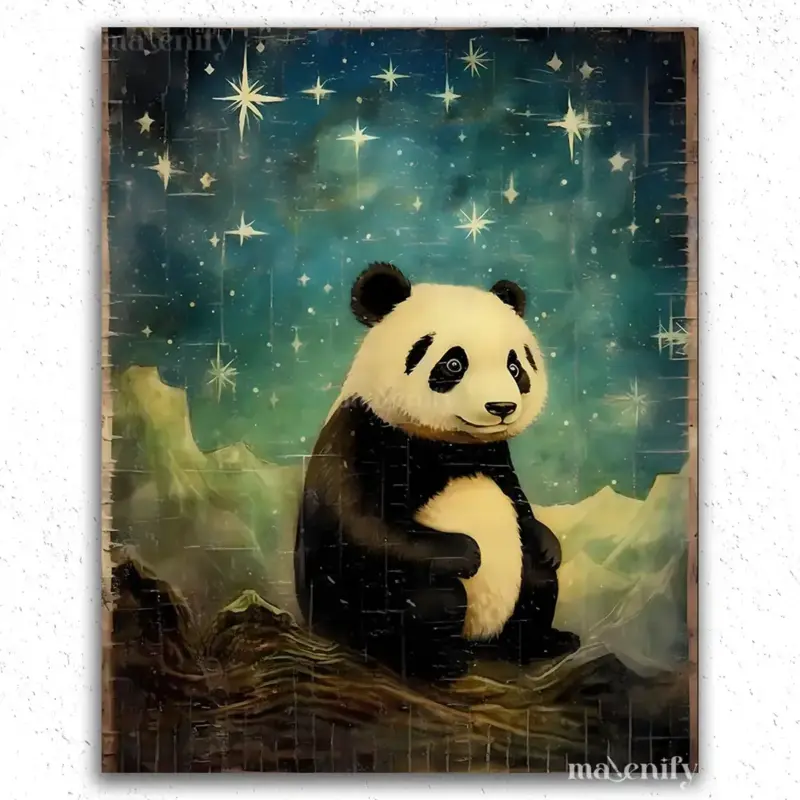 1-baby-panda-5398 Baby Panda and Stars