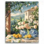 City View and Flower in Vase