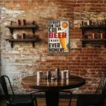 Beer Every Moment DIY Metal Poster