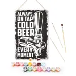 Always On Tap Cold Beer DIY Metal Poster
