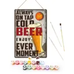 Beer Every Moment DIY Metal Poster