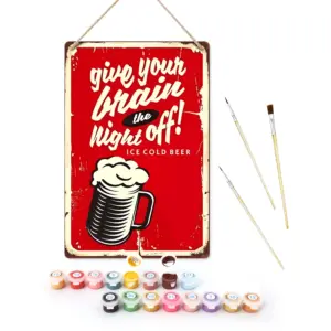 Night Off Bar Metal Poster