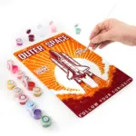 3-7 Outer Space Rocket DIY Metal Poster