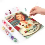 Vintage Woman - DIY Metal Poster