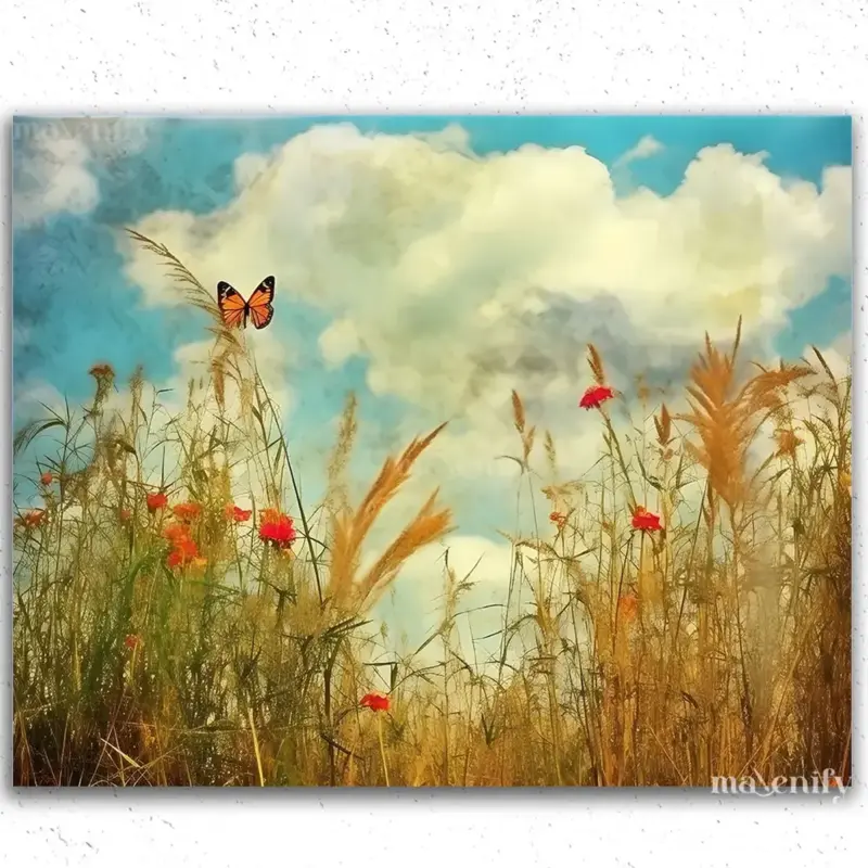 Butterfly and Clouds