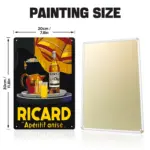 4-10 Ricard Wine Bar Metal Poster