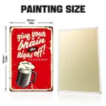 Night Off Bar Metal Poster