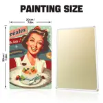 Vintage Woman - DIY Metal Poster