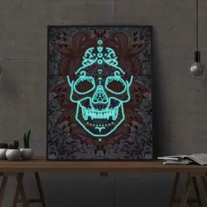 Phantom Skull - Glow-in-the-Dark Diamond Painting