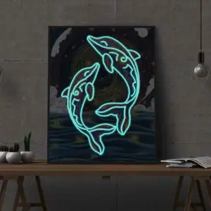 Playing Whale Diamond Painting