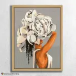 Wunderschöne Frau & Blumen