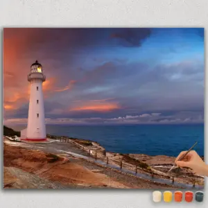 The Lighthouse Near Sea