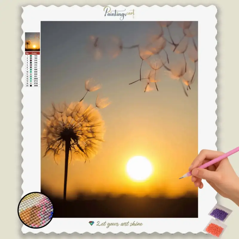 Goldener Glanz – Sonnenuntergang und Pflanze