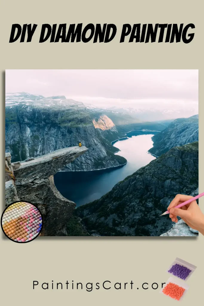 Lake in middle of mountains