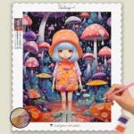 Girl in psychedelic World