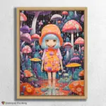 Girl in psychedelic World