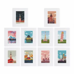 World Cities Collection - Mini Diamond Painting (10-Piece Set)