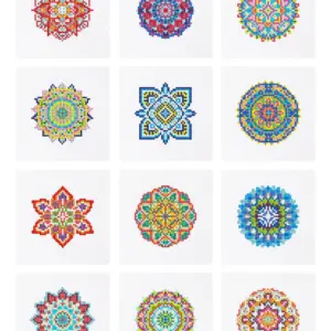 Colorful Mandala art 12pcs