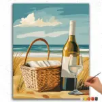 876125 Wine on Beach