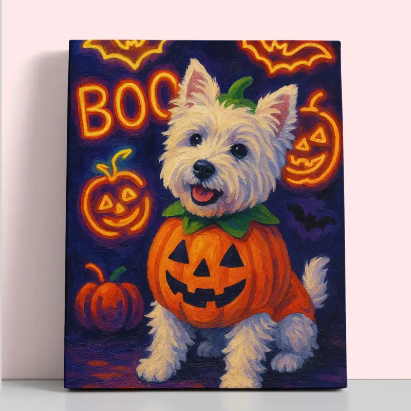 Custom Halloween Pet Portrait