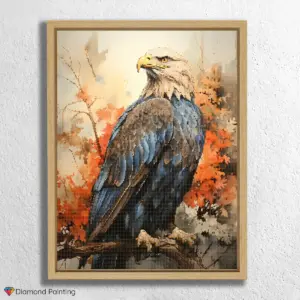 Eagle sitting on a branch