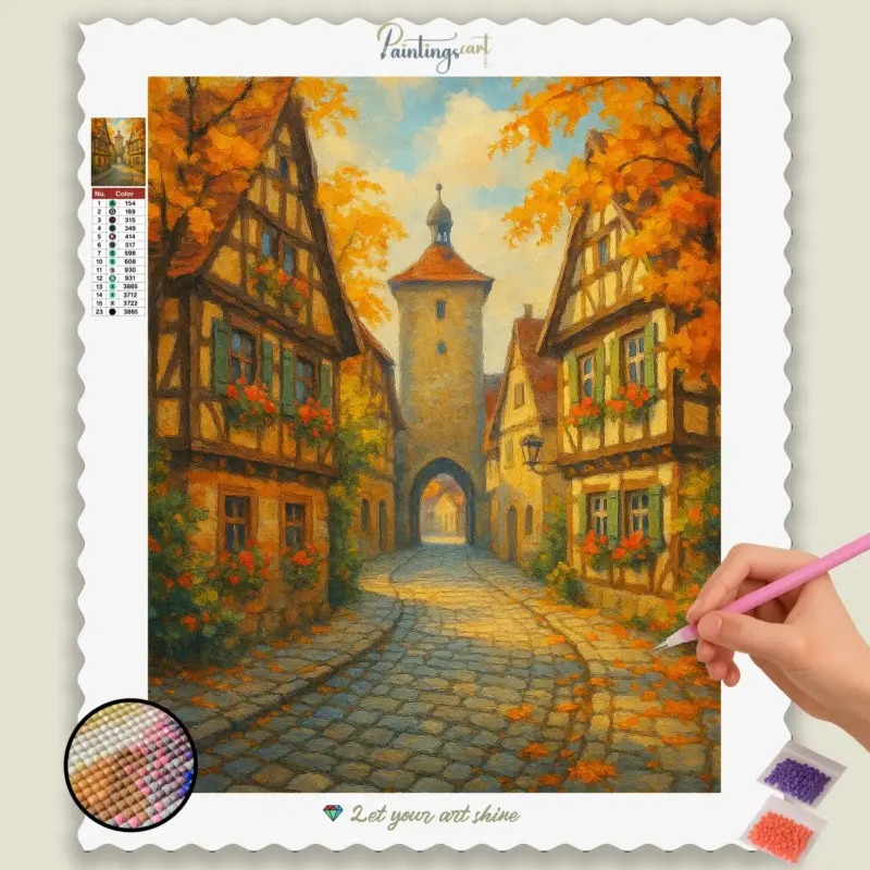 Autumn_Village_Gatehouse_Scene
