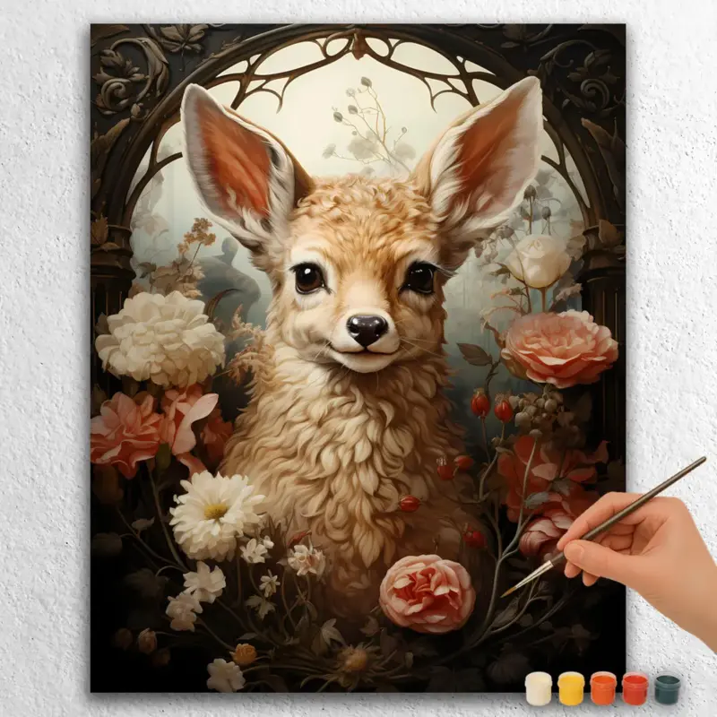 Baby-Animals-Valentines-Day-47352 Flowers and Baby Llama