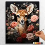 Baby-Animals-Valentines-Day-9314 Deer in Flowers