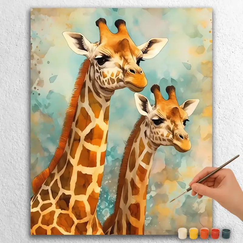 Baby-Giraffes-28376 Colorful Baby Giraffes