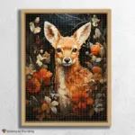 Baby_Animals_Valentines_Day_26331_float-diamond-painting-paintingscart Süßes Rehkitz & Blumen