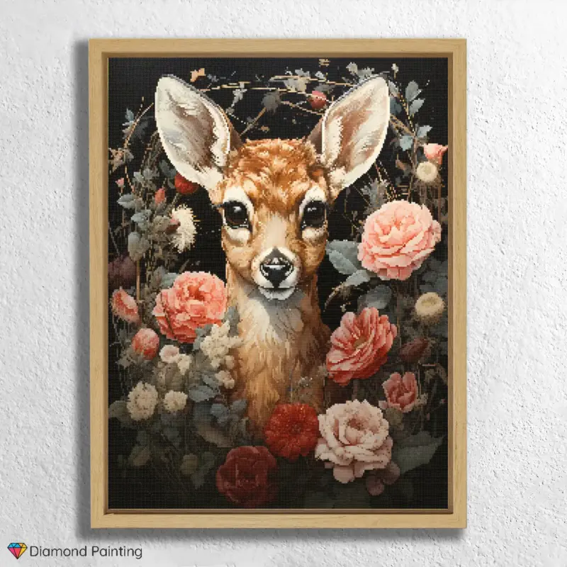 Flowers and Deer