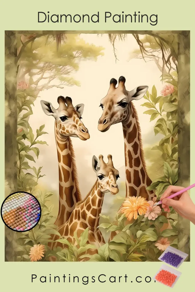 Giraffe Couple and Baby