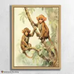 Baby Monkeys on Branch