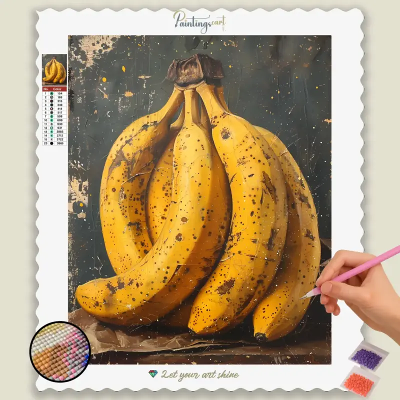 Banana_25420_base-diamond-painting-paintingscart Exotic Bananas