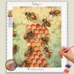 Beekeepers_5448_base-diamond-painting-paintingscart Bees and Beehive