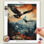 Bird_Watching_19474_base-diamond-painting-paintingscart Eagle over the Mountains