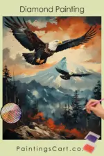 Bird_Watching_19474_pin-diamond-painting-paintingscart Eagle over the Mountains