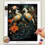 Boho_Christmas_15489_base-diamond-painting-paintingscart Peacock Couple