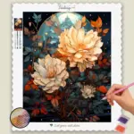Boho_Christmas_6485_base-diamond-painting-paintingscart Beautiful Flowers