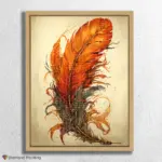 Burnt_Orange_3524_float-diamond-painting-paintingscart Feather