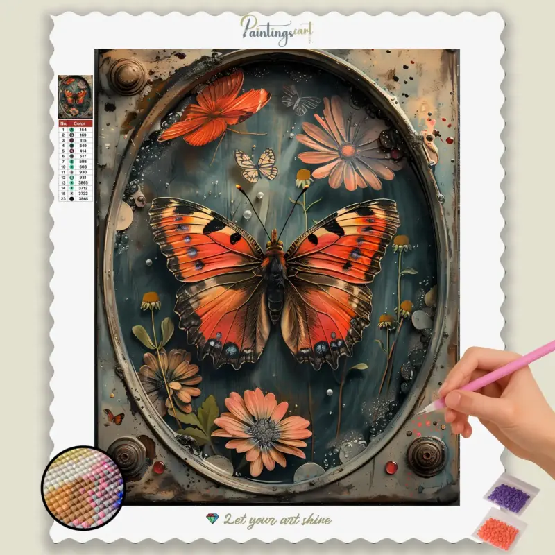 Butterfly_Gardens_72557_base-diamond-painting-paintingscart Amazing Butterfly