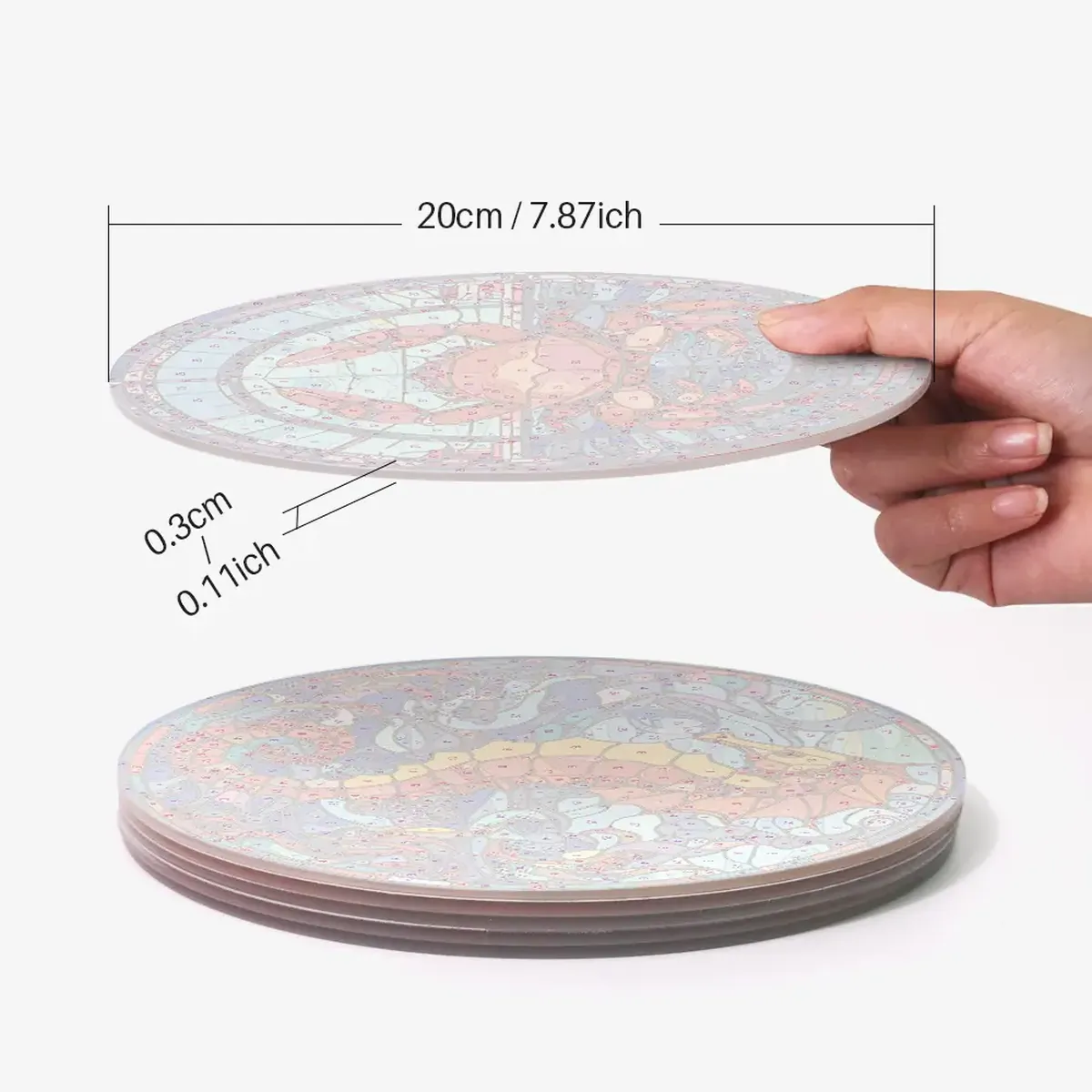 The Sea Life Placemats (4 Pieces) - Paint by number